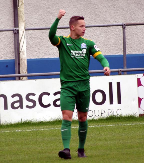 Two-goal hero Calum Bateman Two-goal hero Calum Bateman